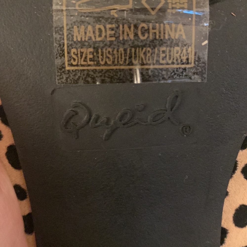 - Nwob Leopard Print Booties Size 10 - image 7